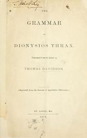 Dionysius Thrax