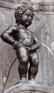 The Manneken-Pis or La Fontaine du Petit Julien, Bruxelles, Belgium